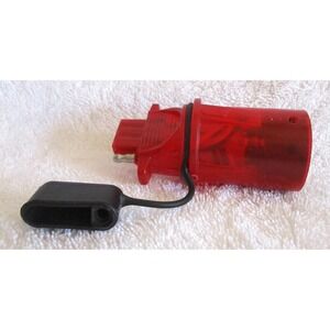 Hopkins 7 Way Blade to 4 Wire Flat Trailer Adapter with LED Test Light Red